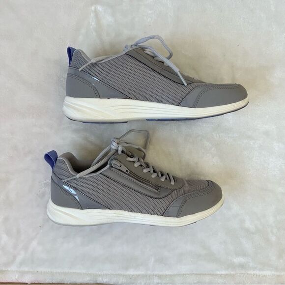 Vionic Women's Agile Cassis Walking Sneaker 7 gray zipper athletic workout - Picture 1 of 8